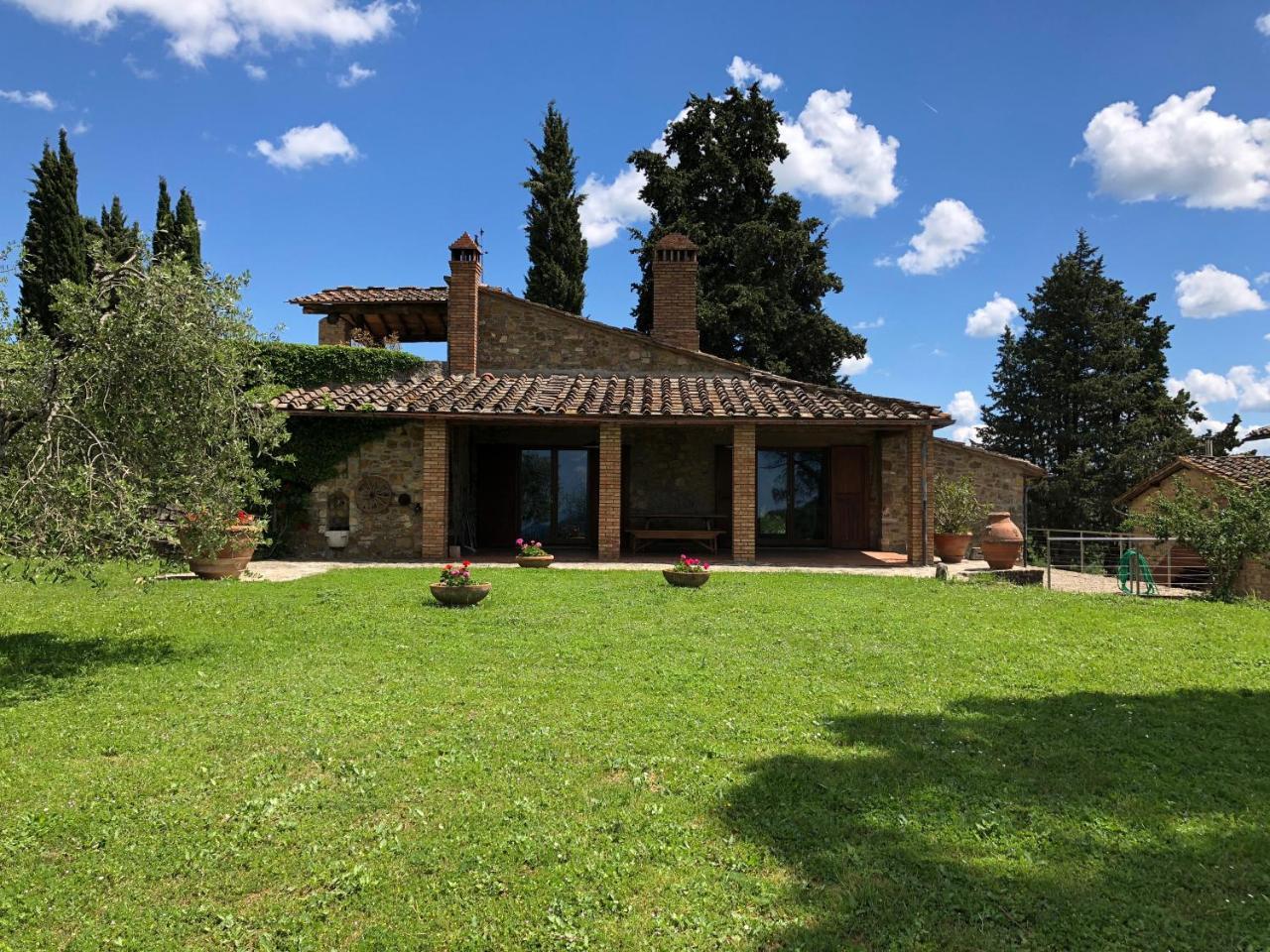 Вилла Poggio Al Sole Badia A Passigano Экстерьер фото